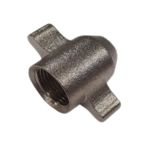 Messing Vernikkelde Vleugelmoer – 3/8" (Binnengat Ø 10,8 mm)