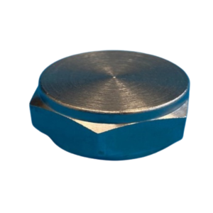 Messing Vernikkelde Zeskantmoer – 5/8" (Special Blinde Stopmoer)