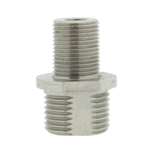 RVS 304 Adapter Grolsch – 3/8" buitendraad naar 3/4" buitendraad