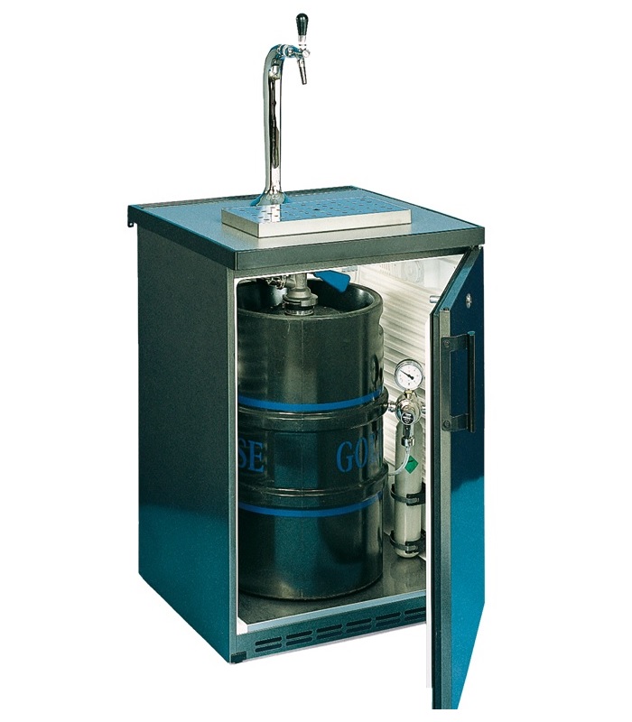 Biertap Koelkast Compleet – Perle FK-1800 (1 of 2 Tapkranen, Antraciet)