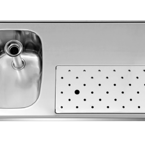 RVS Tapblad met Spoelbak – Franke ST-BB100-1 (1000 × 500 mm)