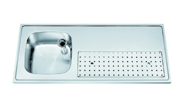 RVS Tapblad met Spoelbak – Franke ST-BB150-1 (1500 × 500 mm)