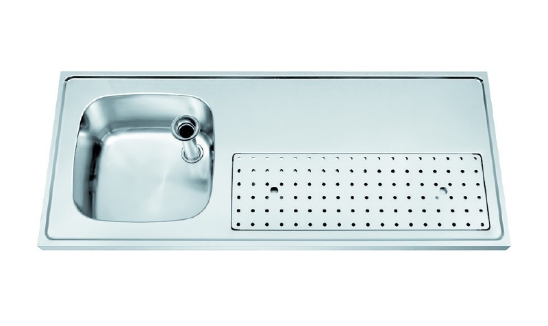 RVS Tapblad met Spoelbak – Franke ST-BB150-1 (1500 × 500 mm)