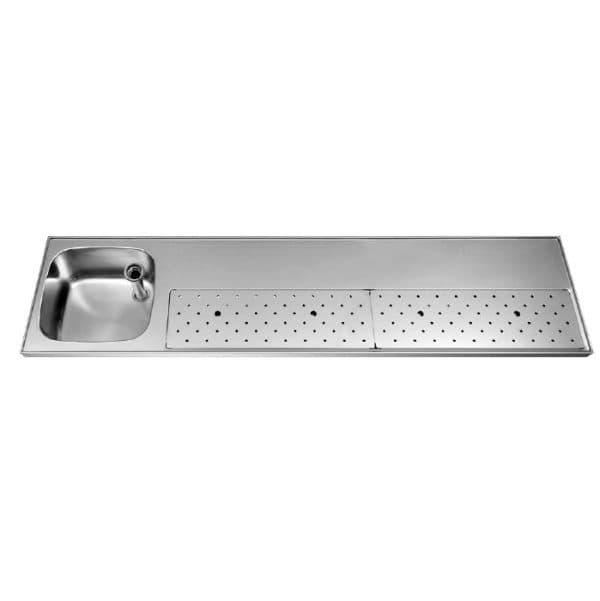 RVS Tapblad met Spoelbak – Franke ST-BB200-1 (2000 × 500 mm)
