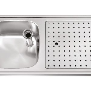 RVS Tapblad met Spoelbak – Franke ST-SL110-1 (1100 × 500 mm)