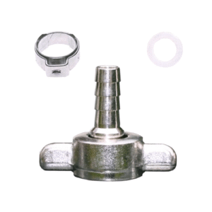 Perle RVS Rechte Slangtule – 5/8" Vleugelwartel