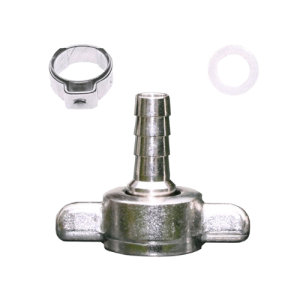 Perle RVS Rechte Slangtule – 5/8" Vleugelwartel