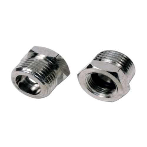 Perle RVS Verloopnippel – Flare 3/8” Binnendraad → 5/8” BSP Buitendraad