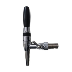 Perle Stout Compensator Biertapkraan – Kameruitvoering | 5/8” BSP & John Guest 3/8” | 35 mm | RVS Polish