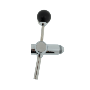 Perle Lawsun Free-Flow Biertapkraan – M27 × 1,5 Flare Kort | Kogelgreep | 8 mm Uitloop | RVS 304