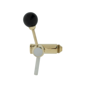 Perle Lawsun Free-Flow Biertapkraan – M27 × 1,5 Flare Kort | Kogelgreep | 8 mm Uitloop | RVS Gold Plated