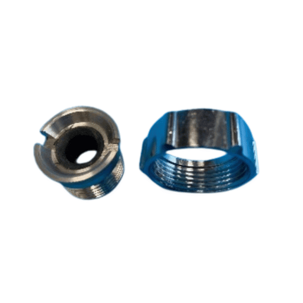 Flare Puntstuk-set Messing – M27,5 × 1,5 × 5/8" (met afdichtring)