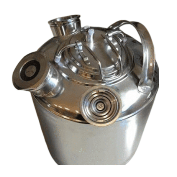 Perle AISI-304 Reinigings- & Spoelvat 10L – 3 Aansluitingen