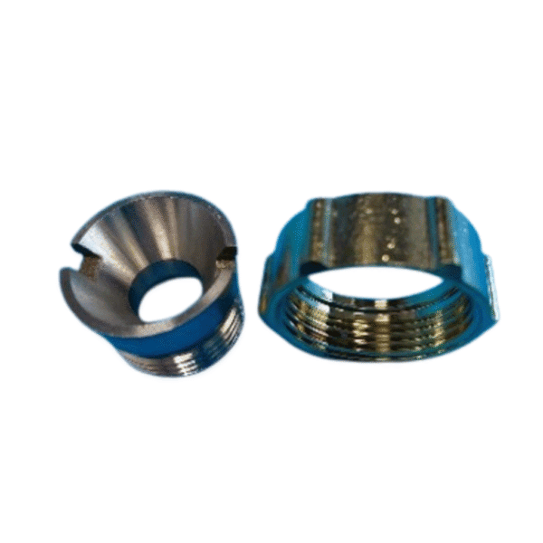 Flare Wartel & Puntstuk-set – Messing / RVS 304 (M27,5 × 1,5 × 5/8") - Image 2