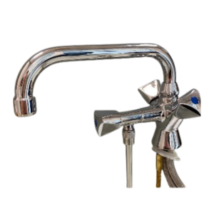 Perle Onderspoel Mengkraan – Zwenkarm - Verchroomd Messing