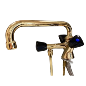 Perle Onderspoel Mengkraan – Zwenkarm - Messing High Polish Gold