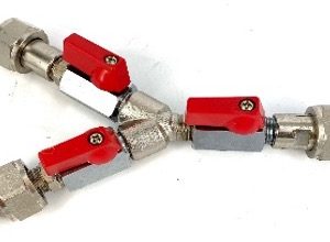 Messing Vernikkelde Kogelkraan – 5/8" G In / 5/8" G Uit