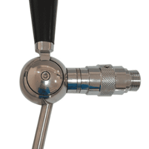 Perle Compensator Biertapkraan – 5/8” BSP | 13 mm, 30 mm, 35 mm Draadlengte | RVS