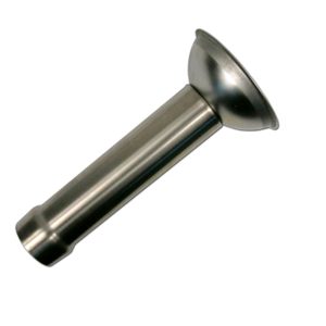 Overlooppijp RVS 304 met Kelk – Ø45 mm (PERLE-Kelk)