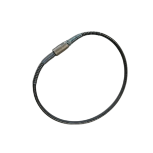 HP CO₂ slang PERLE recht, 300 bar, lengte 1,20 meter, kleur grijs