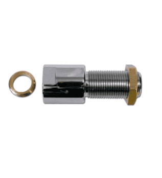 Tapdoorvoer 5/8" met moer en stelring